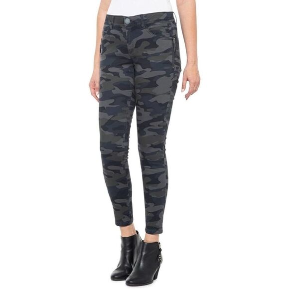 Democracy Camo Side Zip Ankle Skinny Pants 2 - Picture 1 of 7